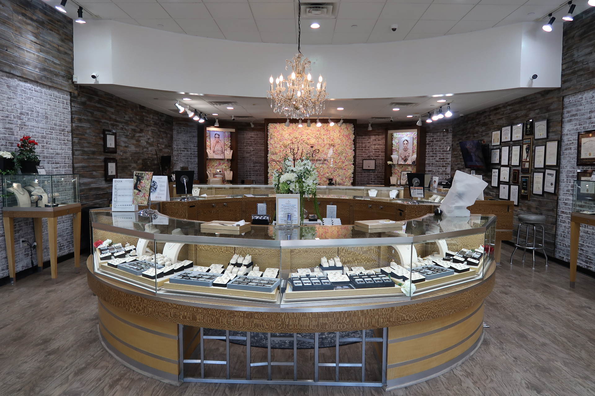 Inside the Maya Caroleena Jewelers showroom in Gilbert, Arizona